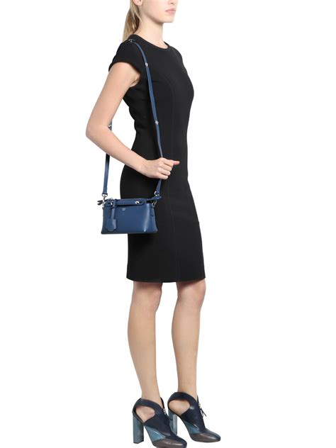 fendi small by the way satchel night blue|fendi mini bag.